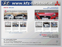 Tablet Screenshot of kfz-forstner.at